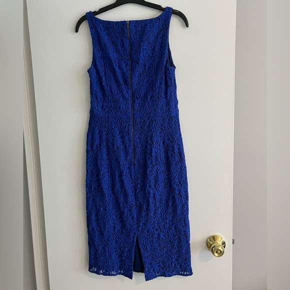 Judith & Charles blue lace dress size 4 - Picture 7 of 8